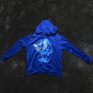Skull Blue Sweatshirt & Hoodie ;p